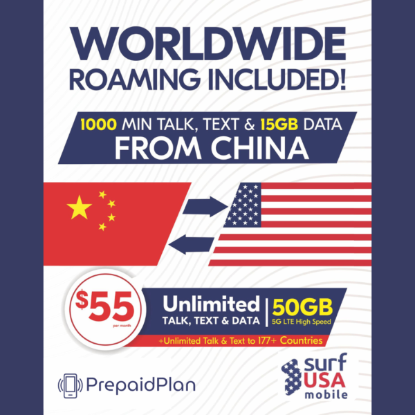 SURF USA MOBILE WORLDWIDE UNLIMITED PREPAID PLAN - Image 2