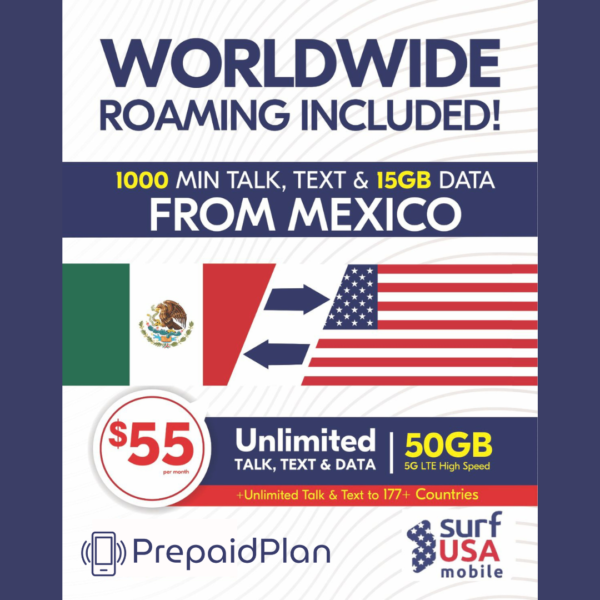 SURF USA MOBILE WORLDWIDE UNLIMITED PREPAID PLAN - Image 3