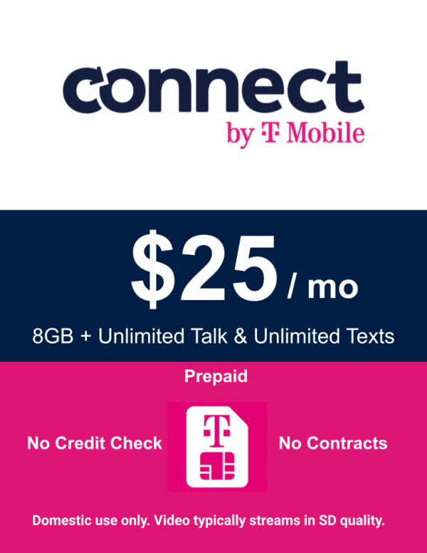 CONNECT by T-MOBILE 8GB PREPAID PLAN