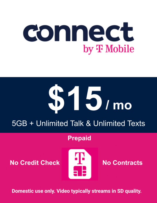 CONNECT by T-MOBILE 5GB PREPAID PLAN